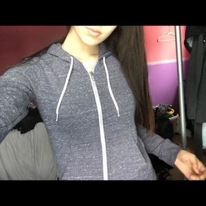 H&M Generic grey/blue zip up hoodie
